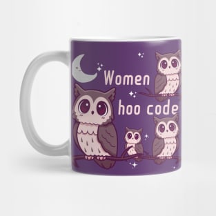 Women hoo code cute owls Mug